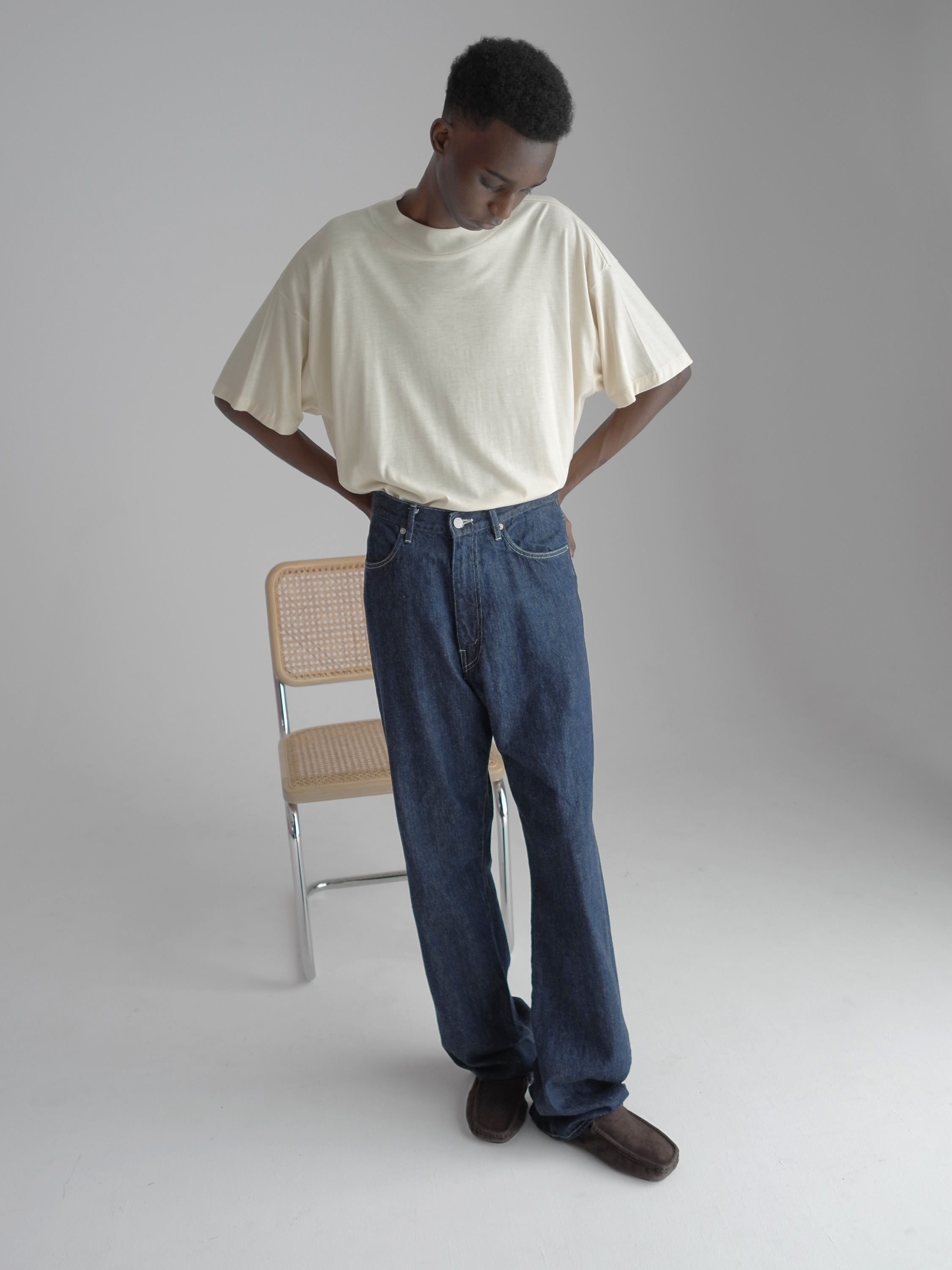 定番入荷 AURALEE SELVEDGE FADED LIGHT DENIM PANTS | ochge.org