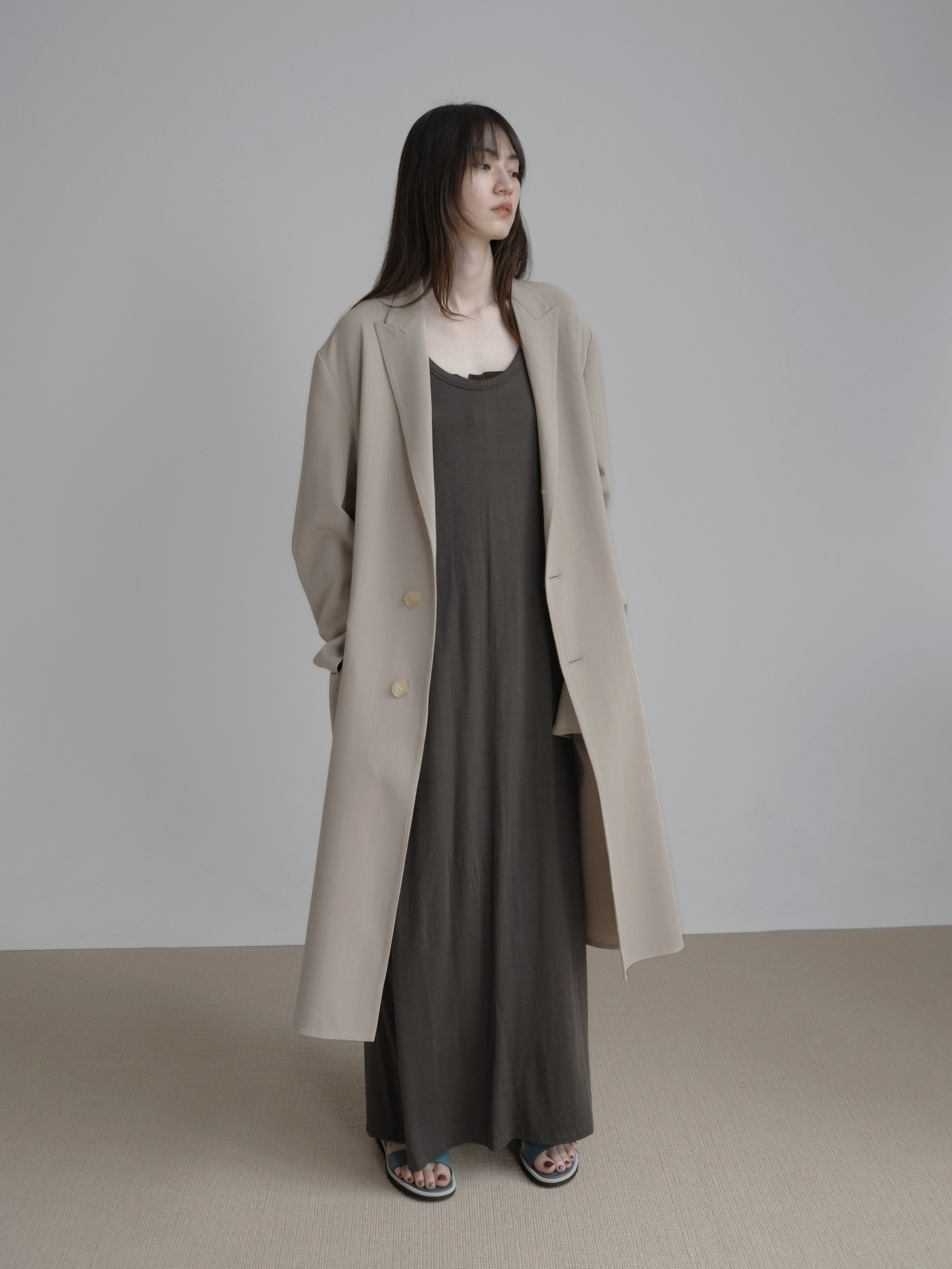 AURALEE】 WOOL DOUBLE CLOTH HANDSEWNCOAT - ロングコート