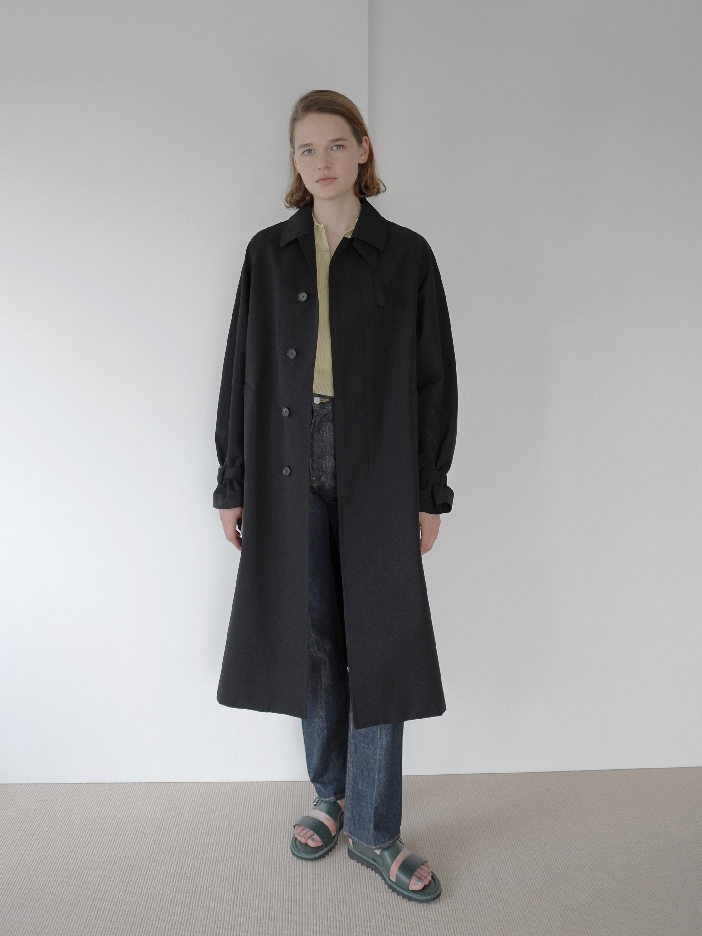 AURALEE 23SS WOOL SOUTIEN COLLAR COAT-