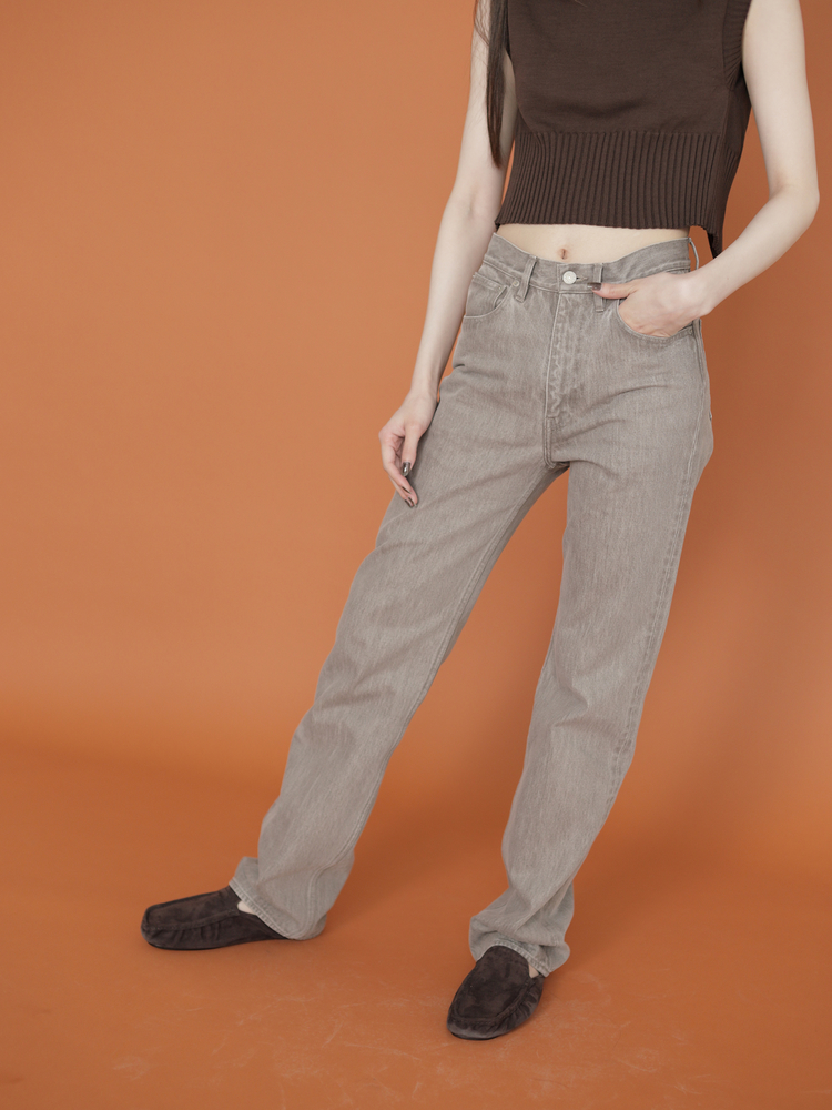 AURALEE HARD TWIST FADED DENIM WIDE PANT belgradesaxperience.com