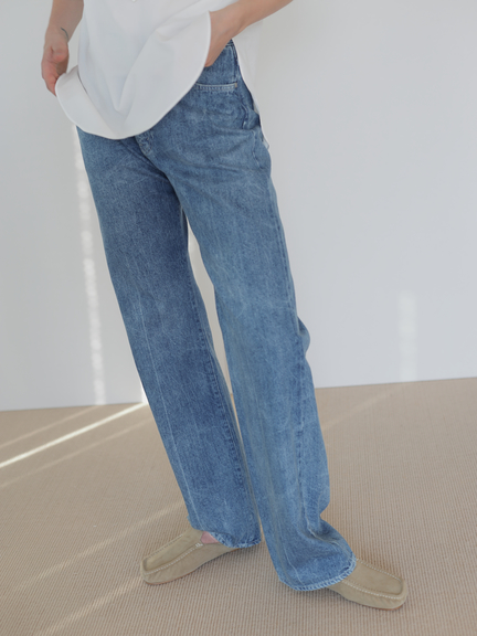 最安値 AURALEE SELVEDGE FADED LIGHT DENIM PANTS 5AOgm-m69812586166